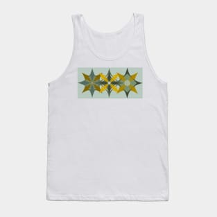 diamond shaped curved ornamental Tank Top